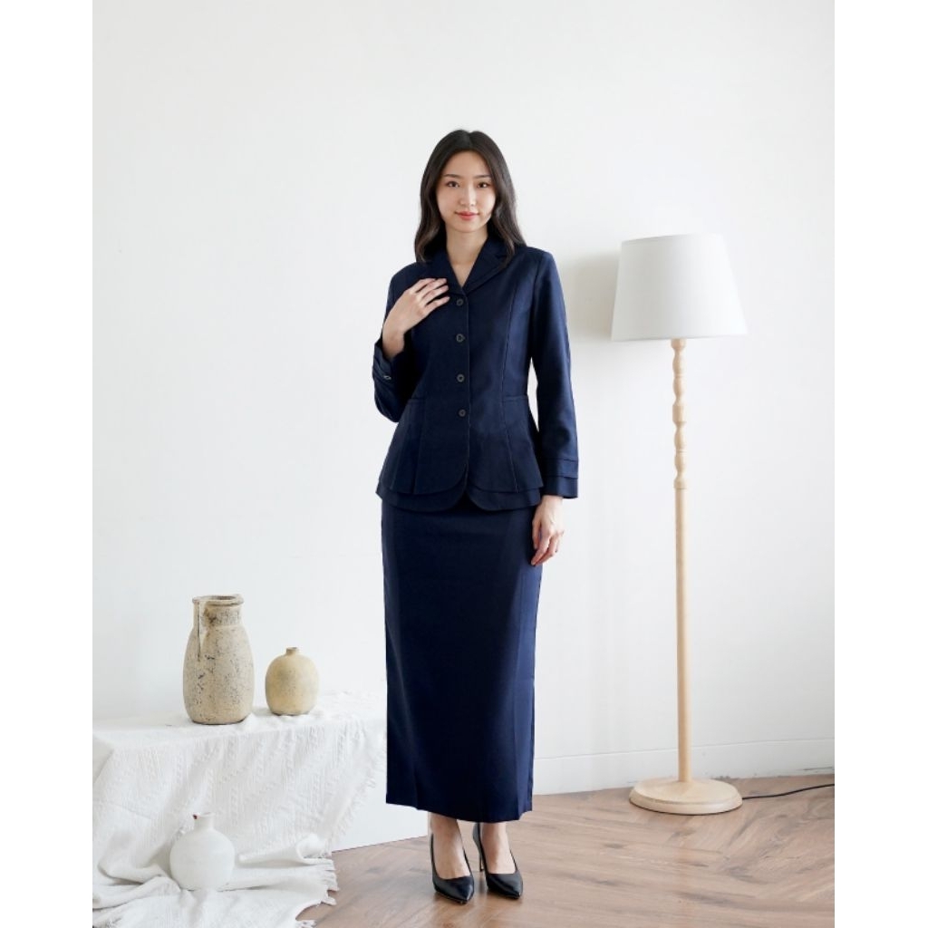 Blazer baju kerja kantor  dongker seragam guru seragam koperasi seragam kantor baju kantor