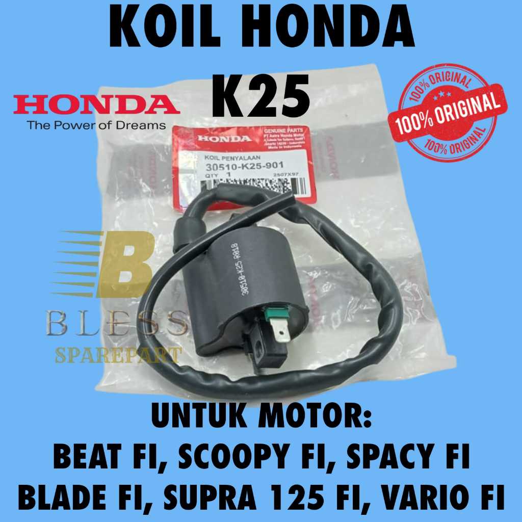 KOIL KODE K25MOTOR BEAT FI SCOOPY FI SPACY FI BLADE FI VARIO FI SUPRA 125