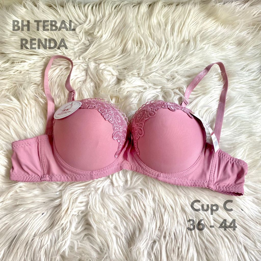 Bh Renda Busa Tebal Kawat Guini Size 38-44 Premium
