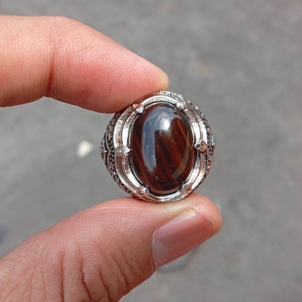 Batu akik Yaman 11.55 ct Ring Ukir