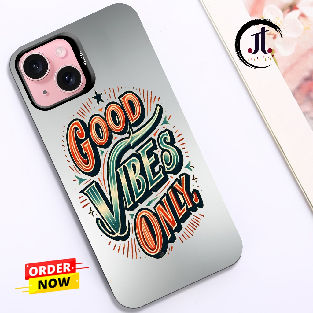 Justyce.id Softcase Casing IMD Black Ready For Hp VIVO Y12 Y12I Y17 Y15 - Case HP Silicone Hologram 