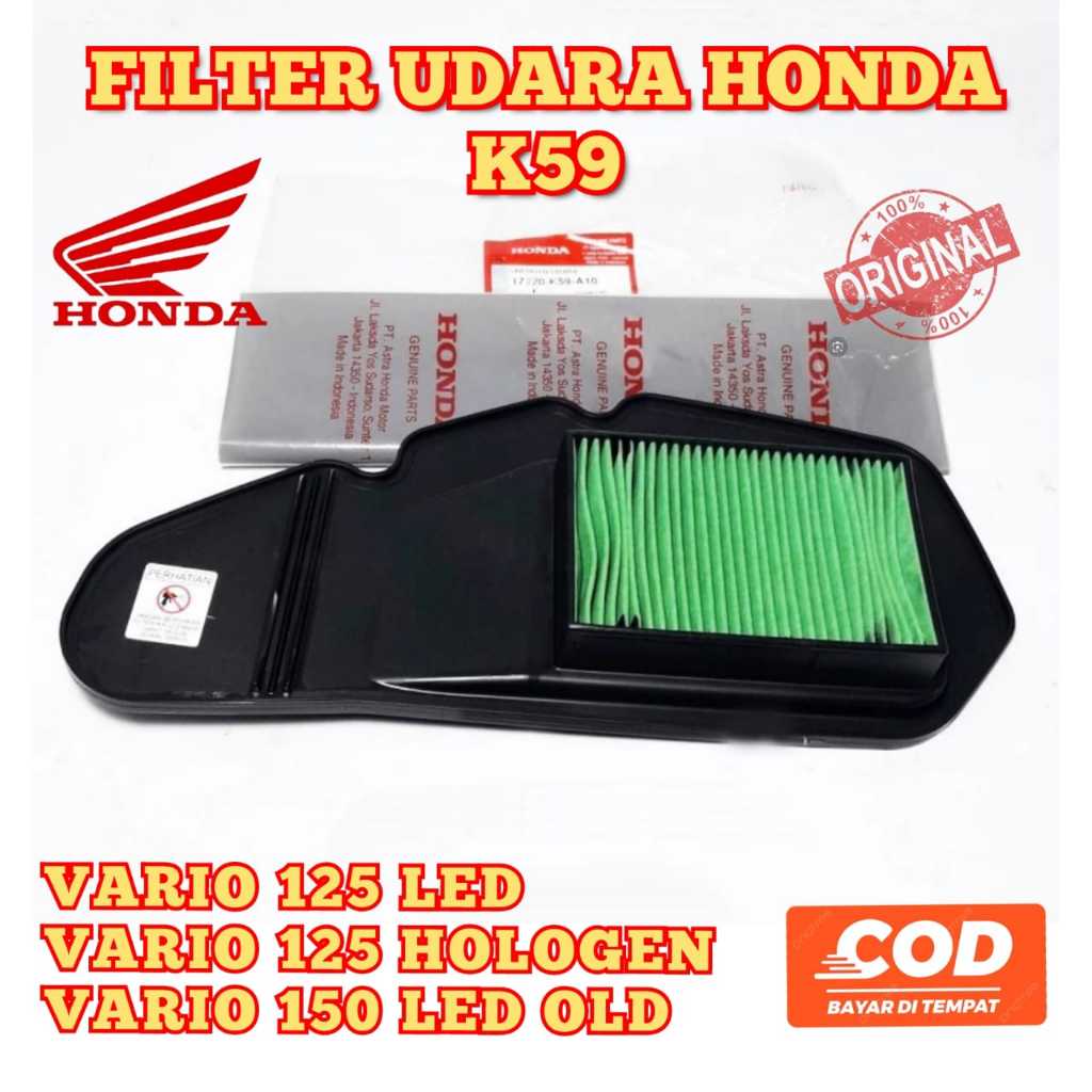 Saringan Udara Honda K59 Filter Udara Vario 150 LED New VARIO 125 LED / LED NEW   VARIO 125 HOLOGEN 