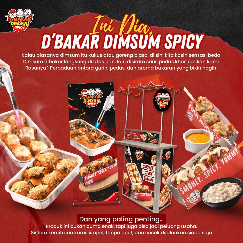 Paket Usaha Kemitraan D' Dimsum Bakar Spicy
