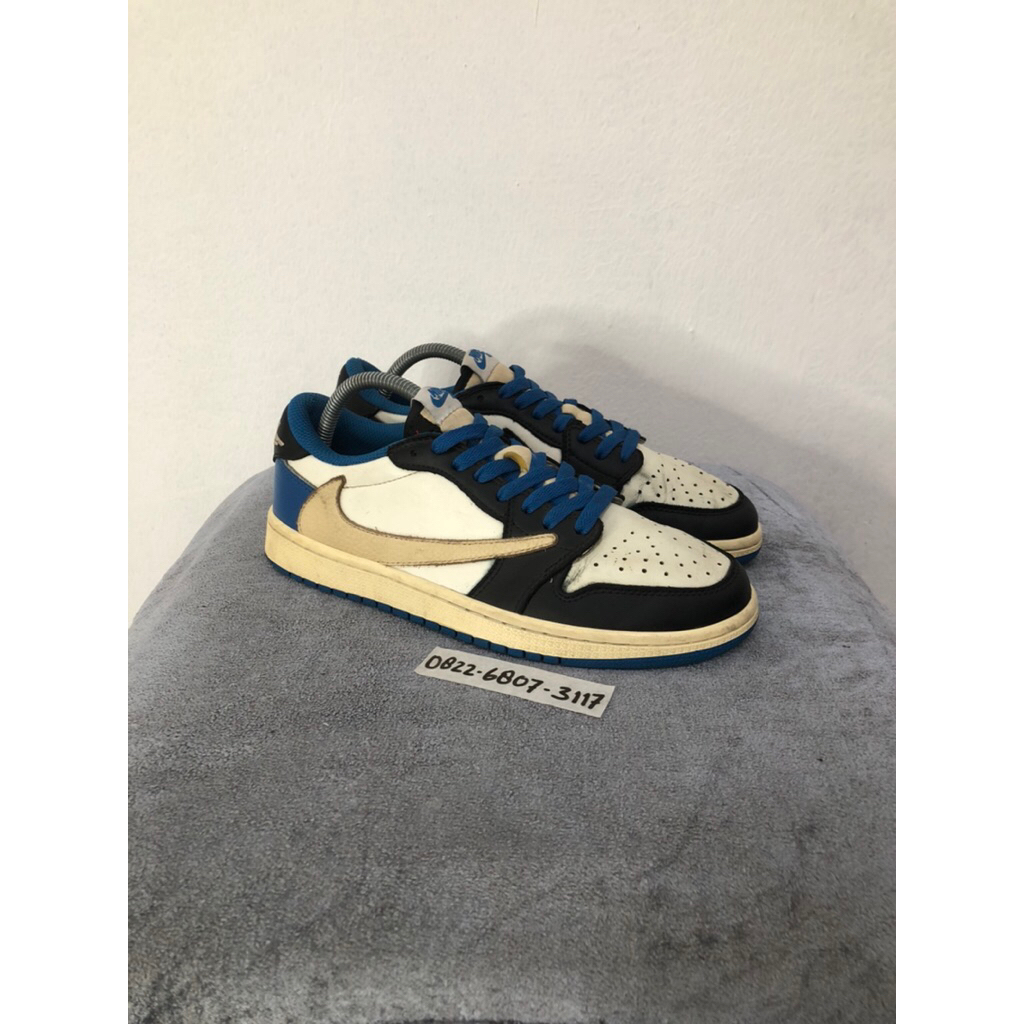 sepatu nike jordan travis scott fragment low size 41