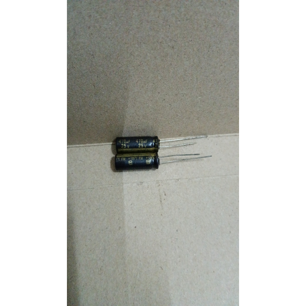 6775 kapasitor elco 470uf 470 uf 25v panasonic fm high audio grade