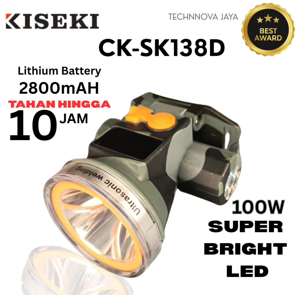 KISEKI SENTER KEPALA CK-SK 138D 100W / SENTER KEPALA SUPER TERANG