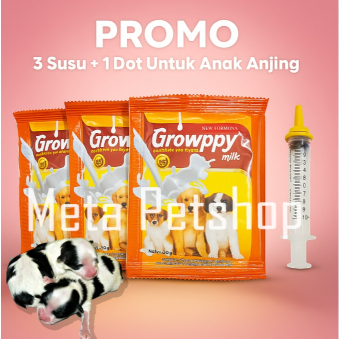 Dot Anak Anjing Lembut Susu Anak Anjing Baru Lahir Dot Spuit Bayi Anjing Susu Growppy