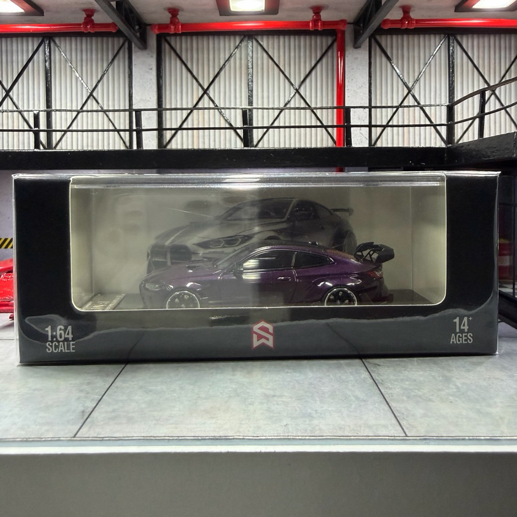 Street Weapon BMW M4 G82 Widebody Adro Dark Purple 1/64 Diecast