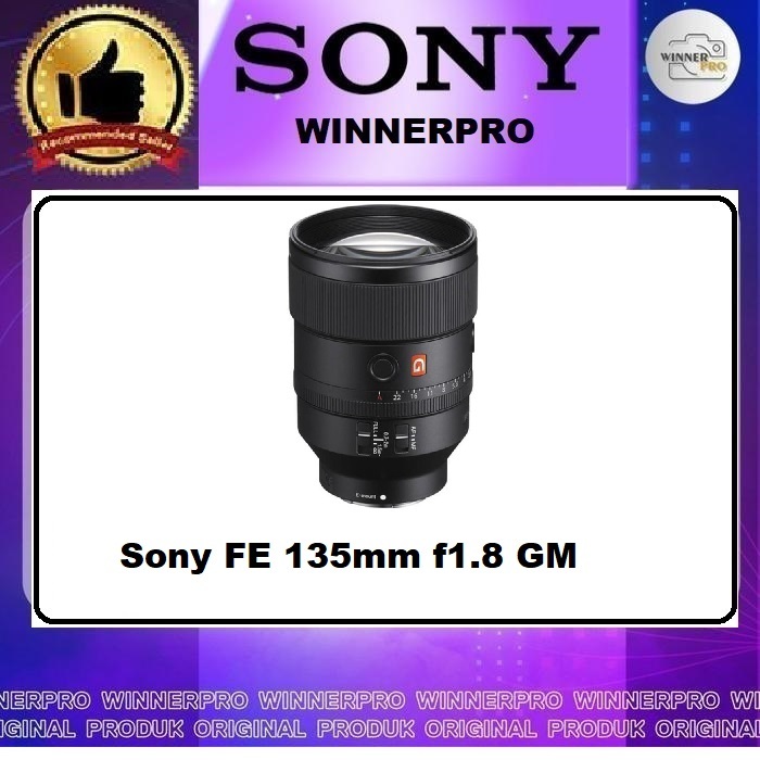 Sony FE 135mm f1.8 GM Lensa Sony 135 mm f/1.8 GM