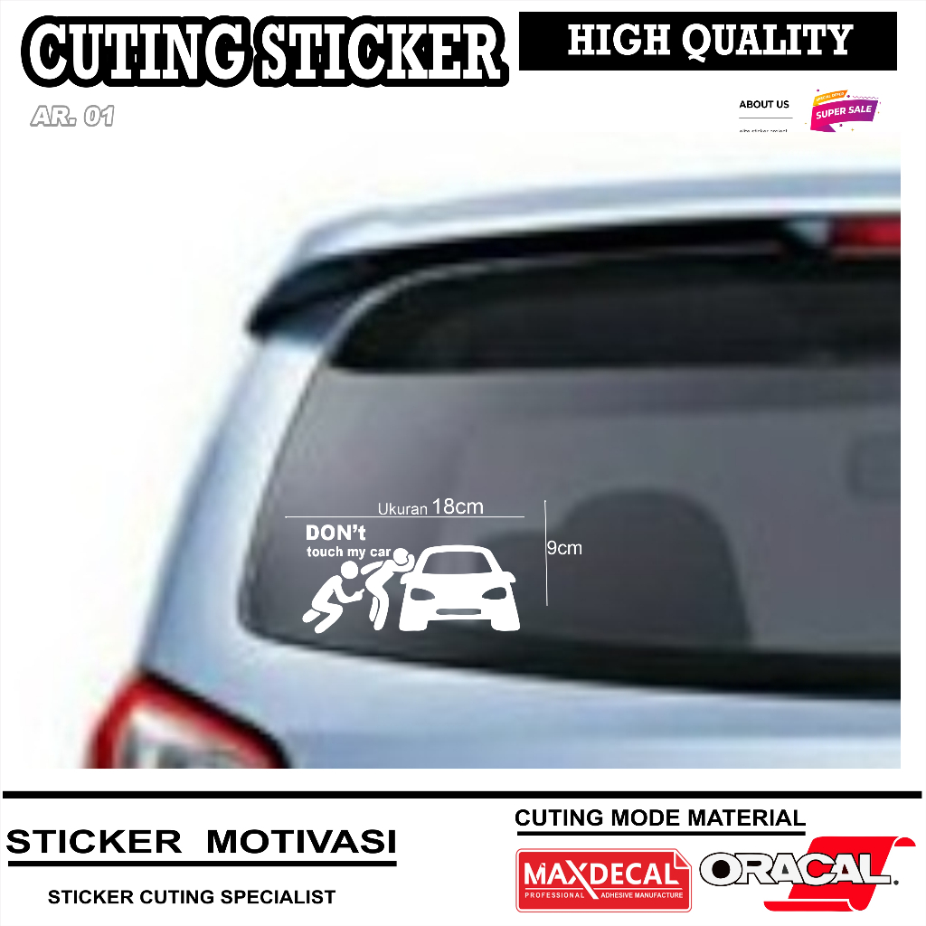 STICKER ANIMASI DI KACA  BELAKANG MOBIL AGYA AYLA STICKER MOTIF VIRAL TERBARU KEREN SIMPLE