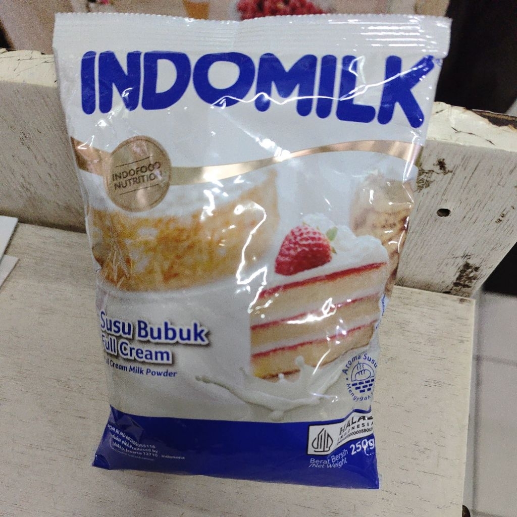 susu bubuk full cream indomilk 250gram