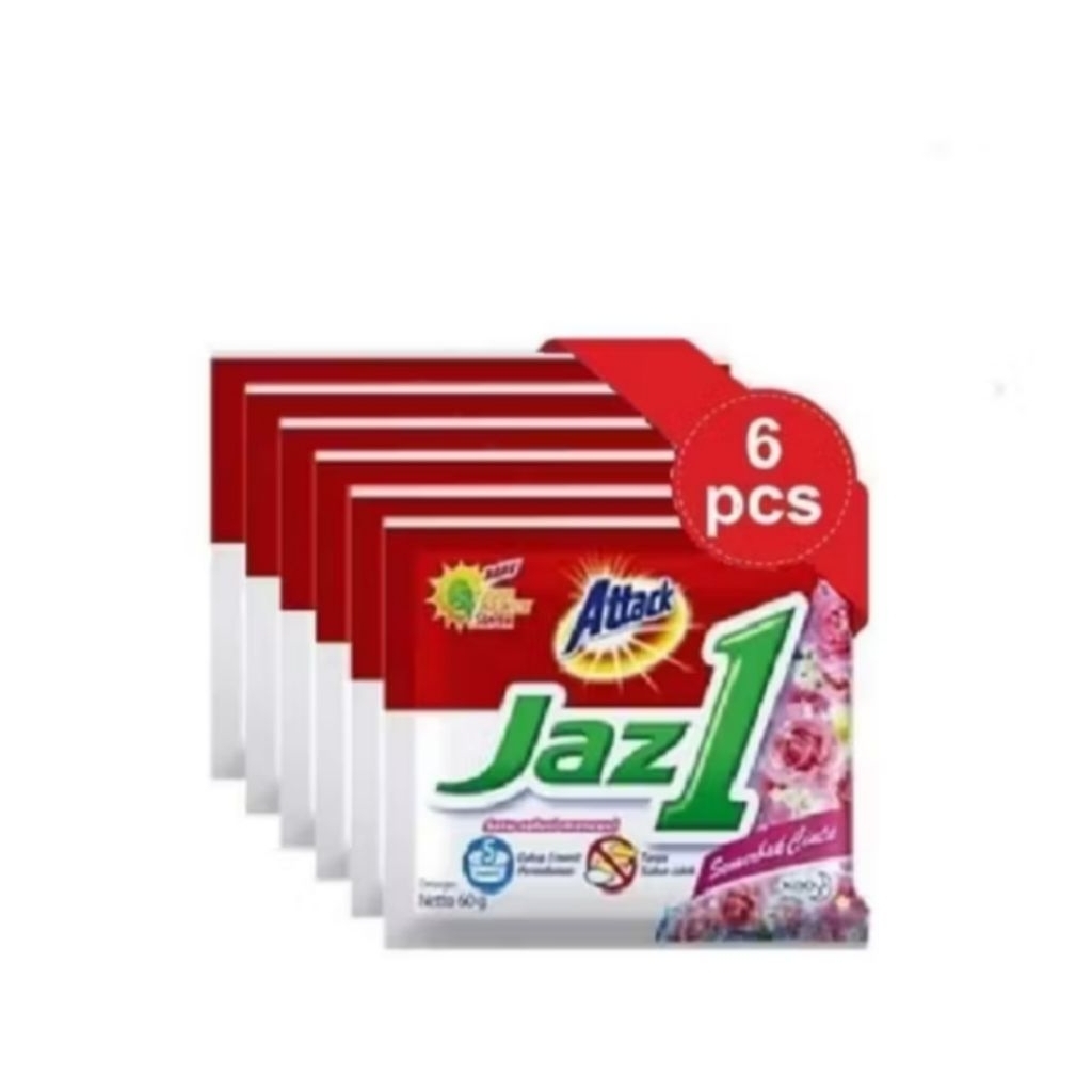 (6 PCS) ATTACH JAZZ1 RENCENG SABUN CUCI PAKAIAN BUBUK
