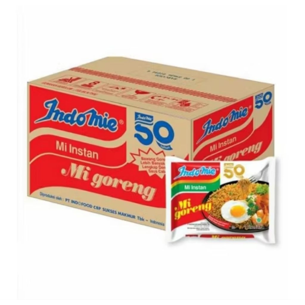 Indomie 1 Dus Rasa Bawang dan Indomie Goreng