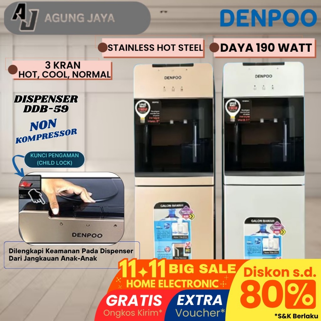 DISPENSER GALON BAWAH DENPOO TYPE DDB 59