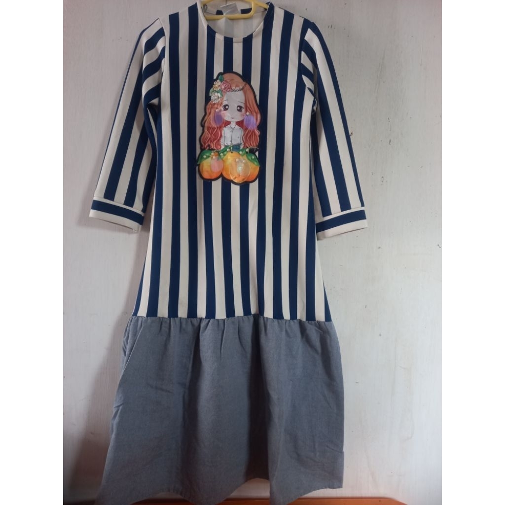 preloved set gamis anak 12-15 tahun