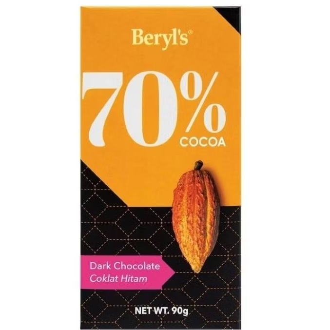 BERYL'S beryls chocolate 70 % dark chocolate 90 gram