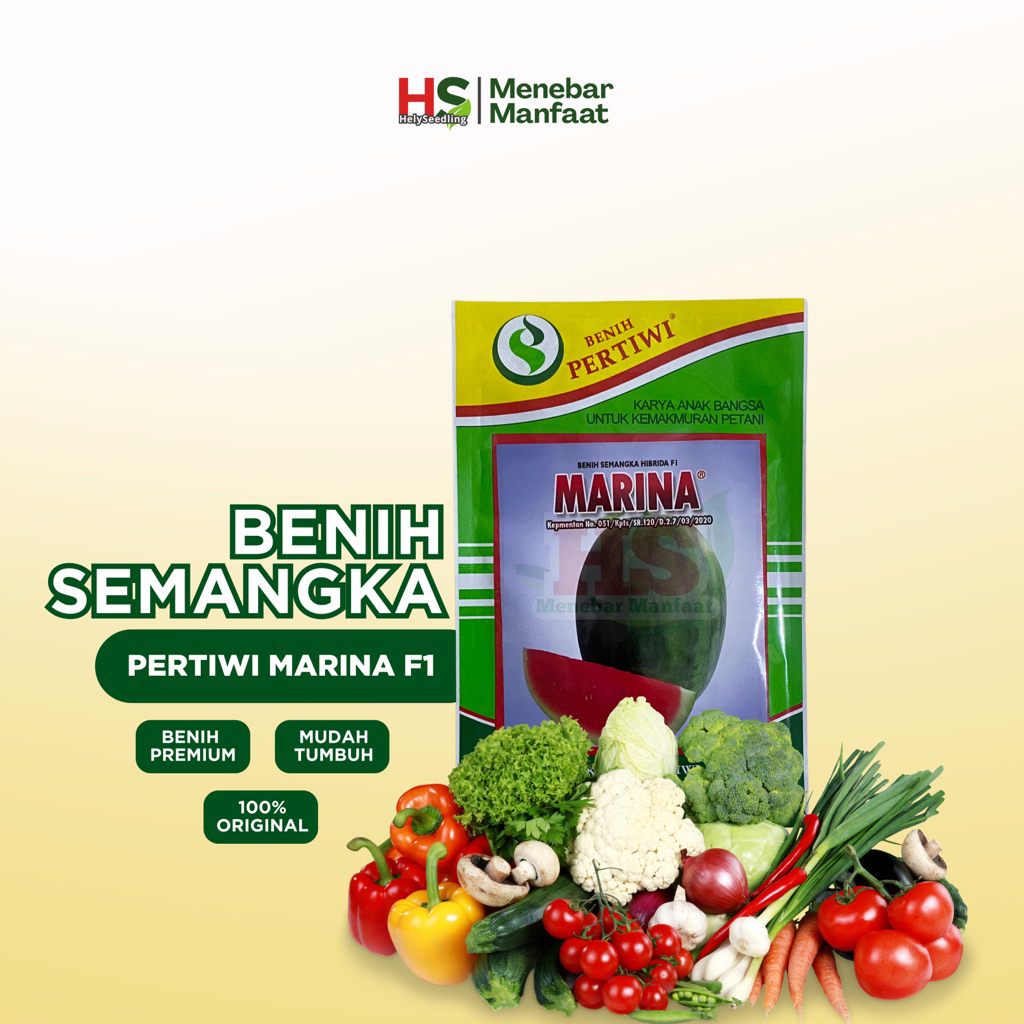 Semangka Marina F1 Benih Pertiwi (ORIGINAL)