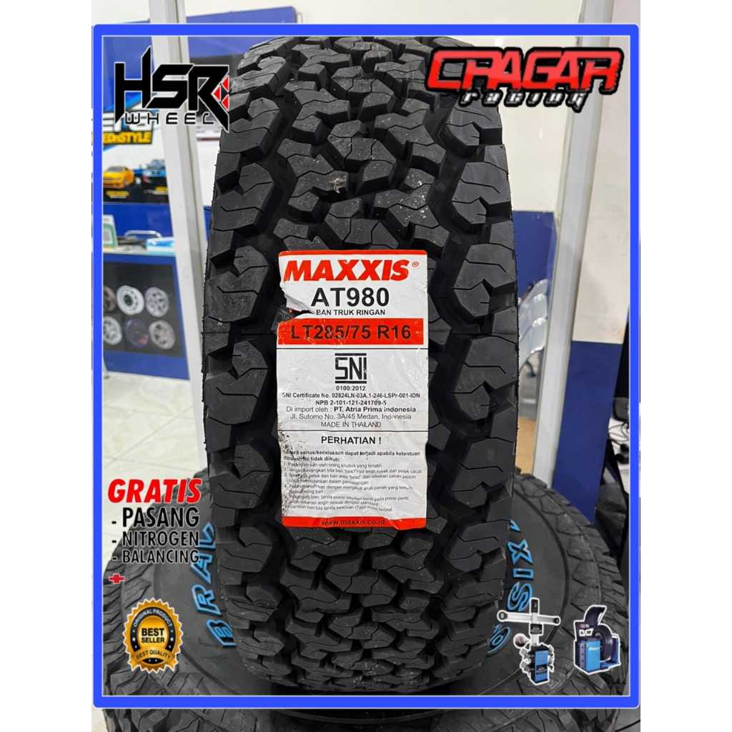 Ban Mobil Land Cruiser Ukuran 285/ 75 R16 Merk Maxxis Bravo A/t 980 Ring 16 Ban Import Murah