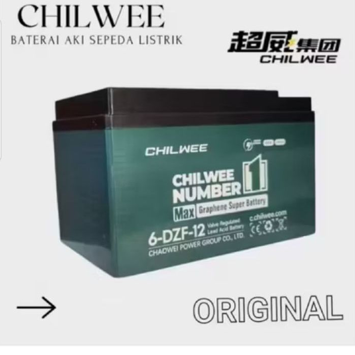 BATERAI AKI SEPEDA LISTRIK CHILWEE ORIGINAL / Baterai Sepeda Listrik