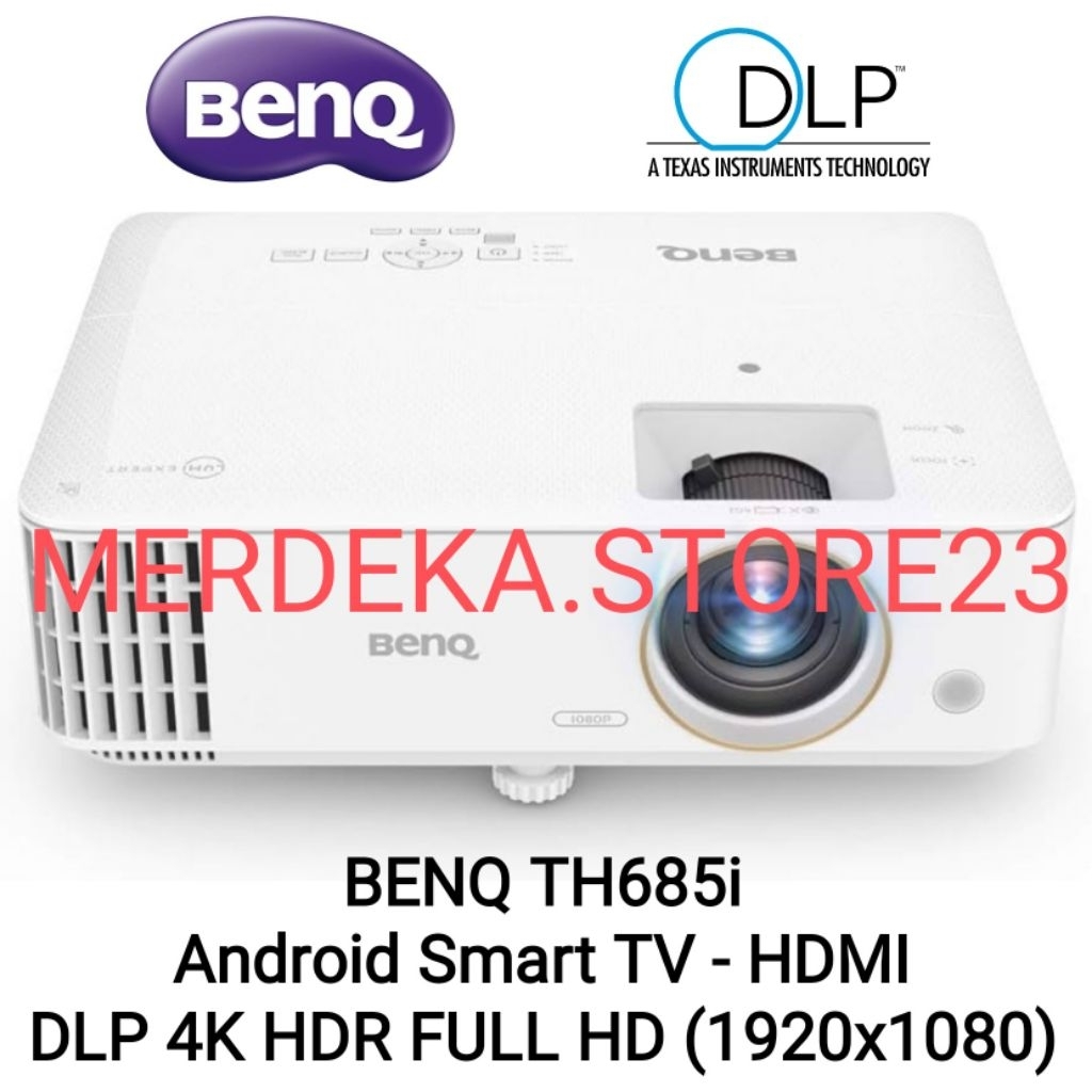 NEW Proyektor BENQ TH685i | BENQ TH 685i | DLP Projector 4K HDR FULL HD (1920x1080) | HDMI Android S