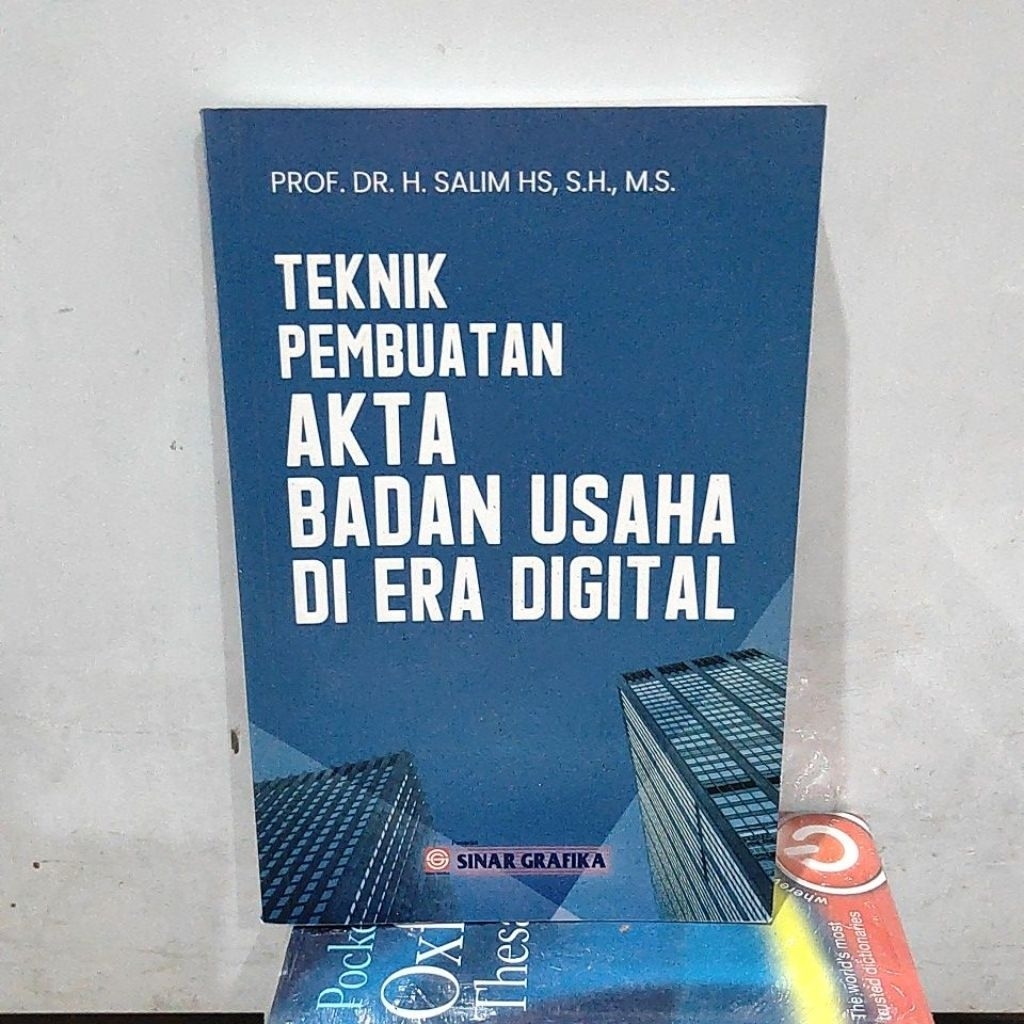 Original Buku Teknik Pembuatan Akta Badan Usaha Di Era Digital