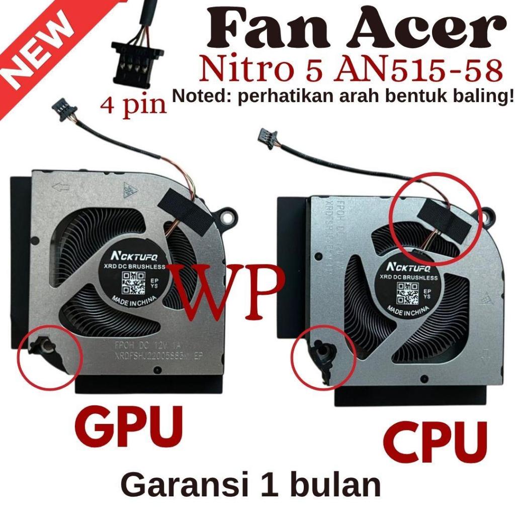 Fan ACER Cooling Fan Kipas Laptop Nitro 5 AN515-58 An515-46 PH317-55 An515 58 51R3