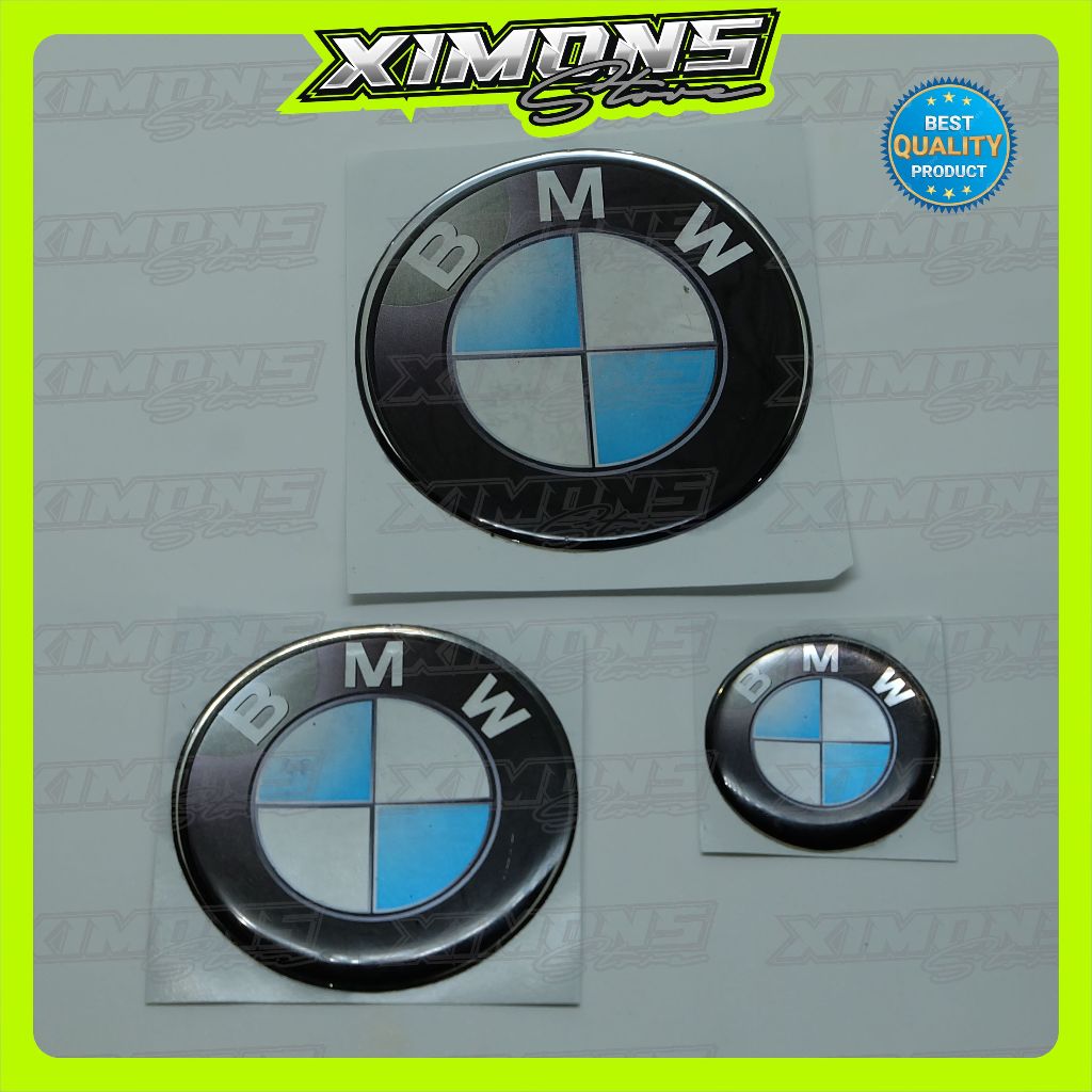 emblem logo bmw bulat / emblem timbul bmw