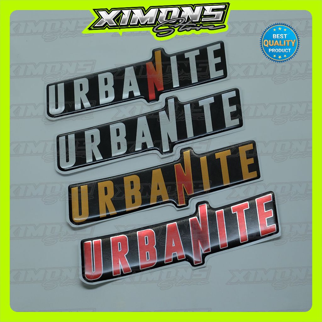 emblem timbul urbanite honda brio / emblem urbanite brio