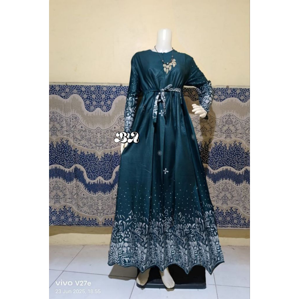 GAMIS BATIK PEKALONGAN MOTIF MANGGAR