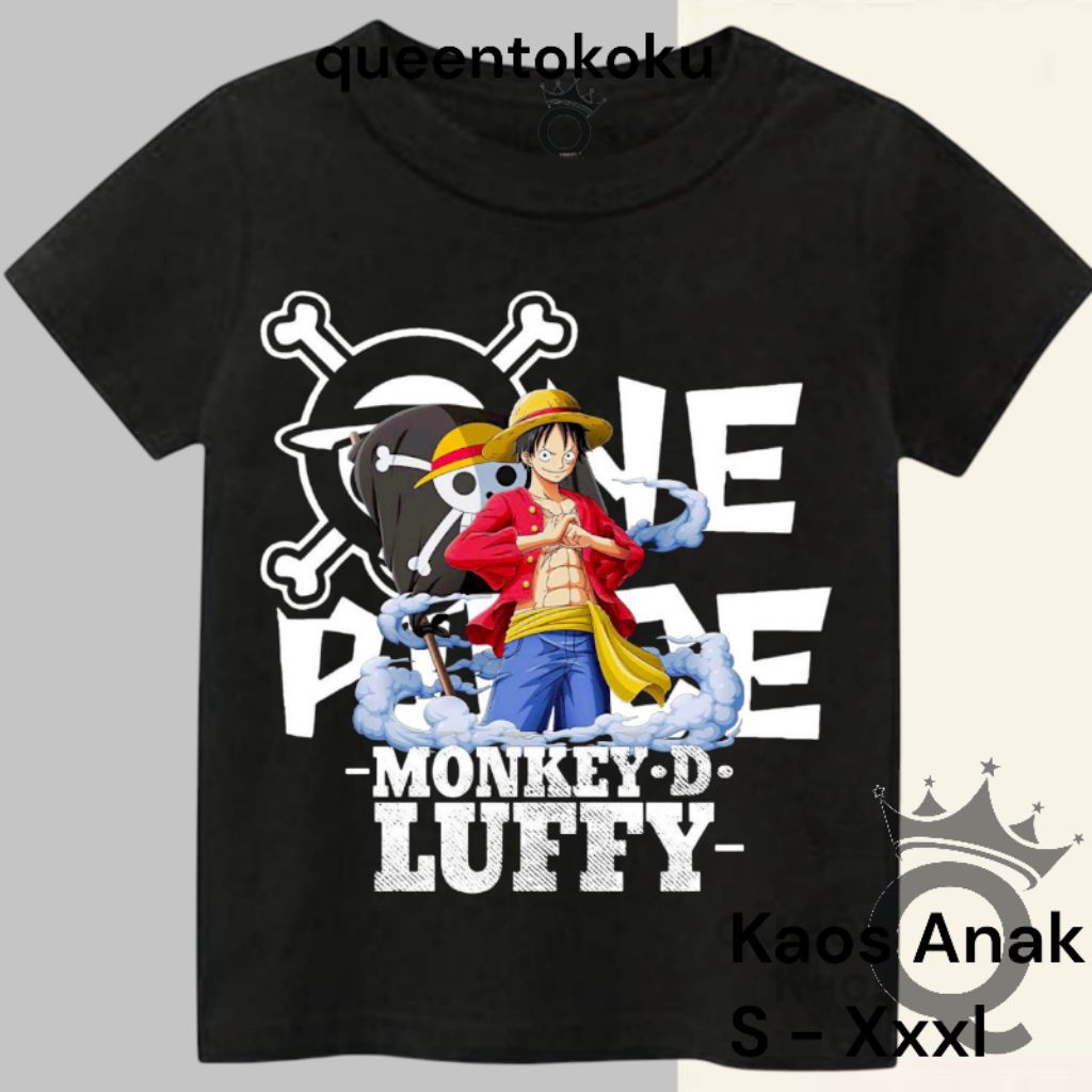 Baju Anak Anak ANIME One Piece monkey LUFFY