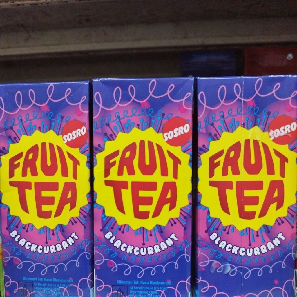 Minuman Fruit Tea Rasa BlackCurrant Kemasan 3PCs