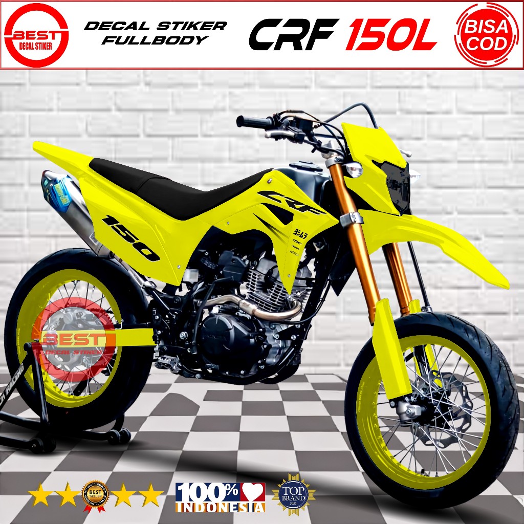 Decal CRF 150L 2018 Fullbody Desain Polosan / Variasi Stiker Decal Fullbody  untuk CRF 150L