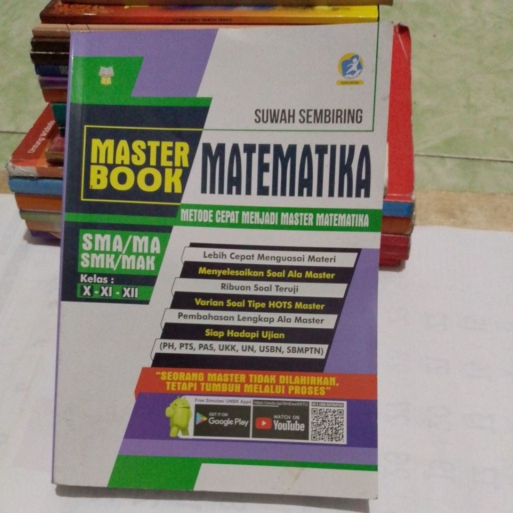 BUKU MASTER BOOK MATEMATIKA