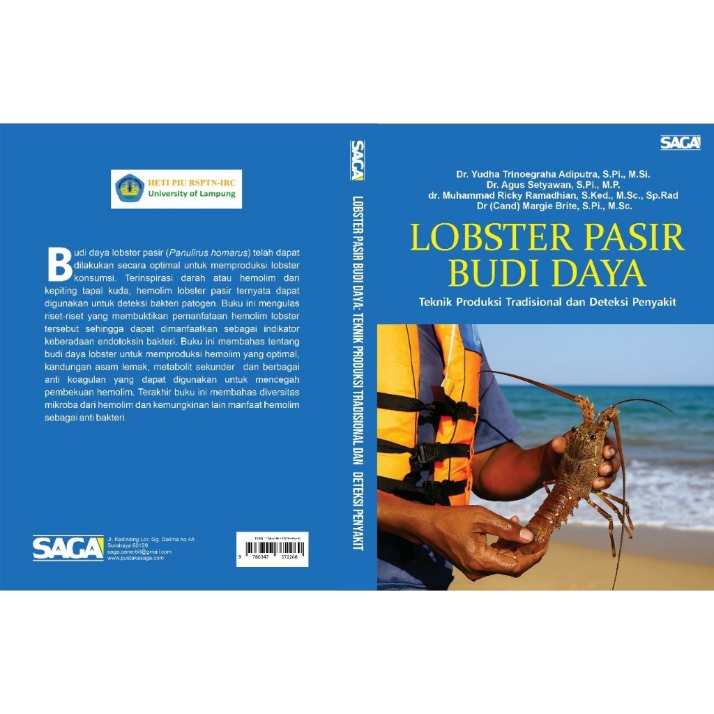 Paket buku Benih Bening Lobster dan Lobster Pasir Budi Daya