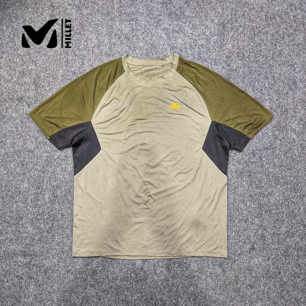 Millet - Baselayer Kaos Pria Outdoor Sport Jersey Stretch Second Bekas Original - BL72