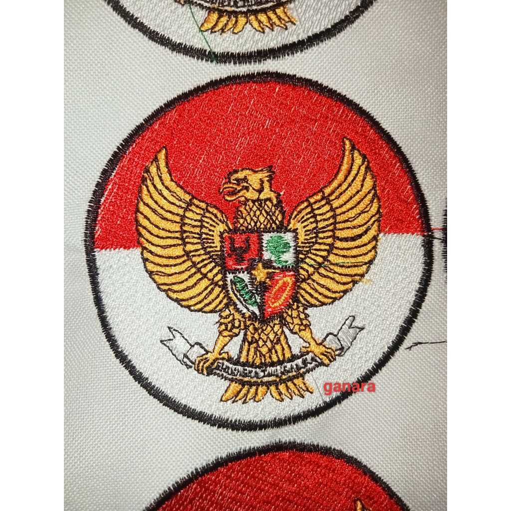 Bet Garuda merah putih 100 pcs bet garuda bulat bagde garuda merah putih