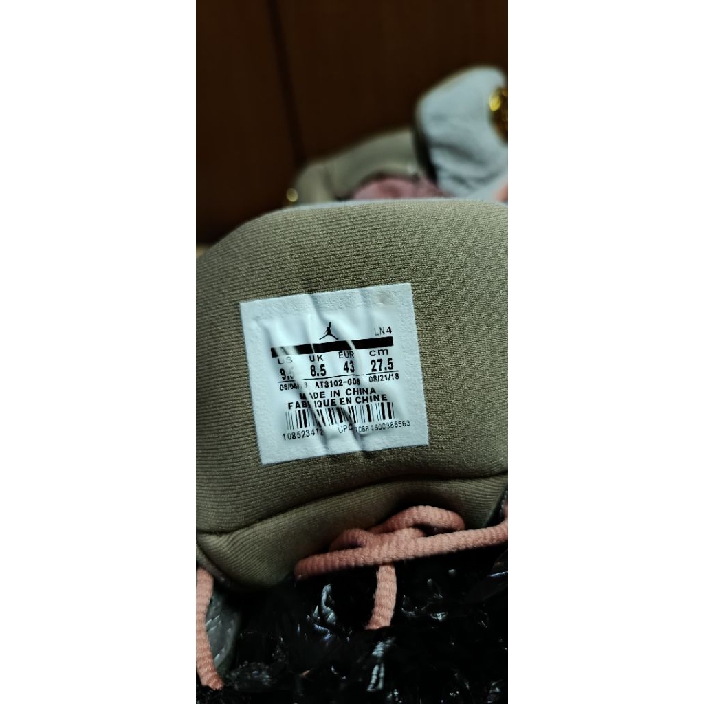 sepatu sneakers preloved second bekas pria 4je retro size 43 insole 27,5cm