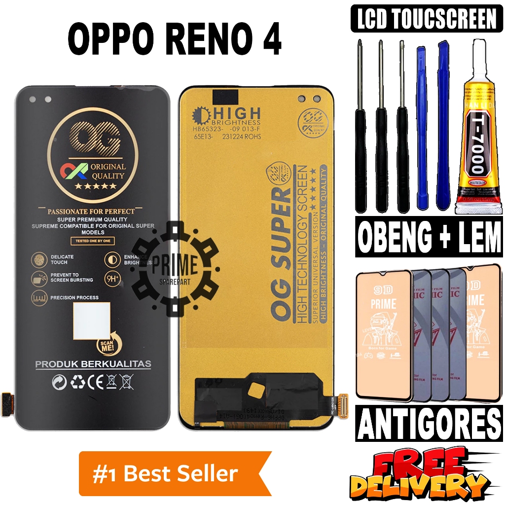 LCD OPPO RENO 4 ORIGINAL OEM LCD TOUCHSCREEN OPPO RENO 4 FULLSET