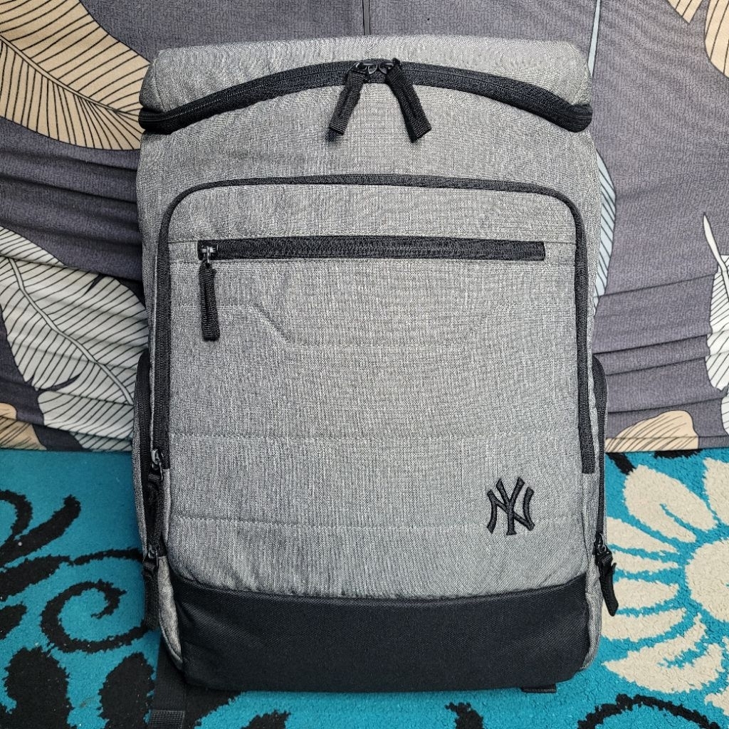 Tas Ransel Daypack Backpack MLB NY Yankees Tabung Abu