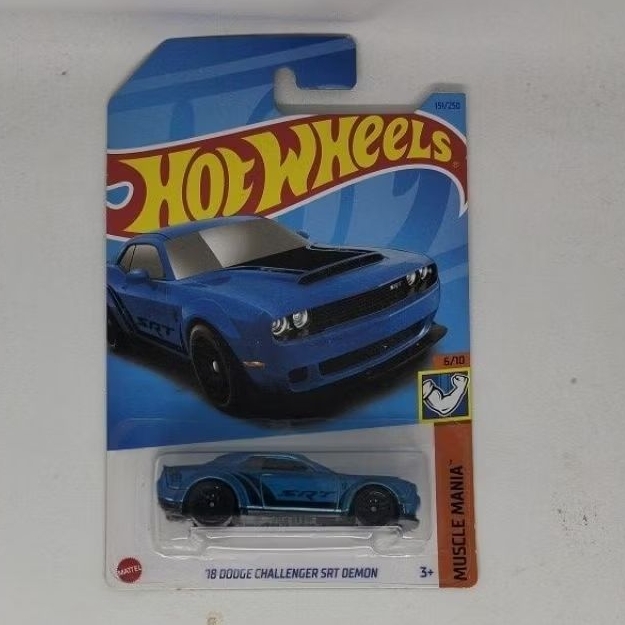 HotWheels Dodge Challenger SRT Demon Warna Biru