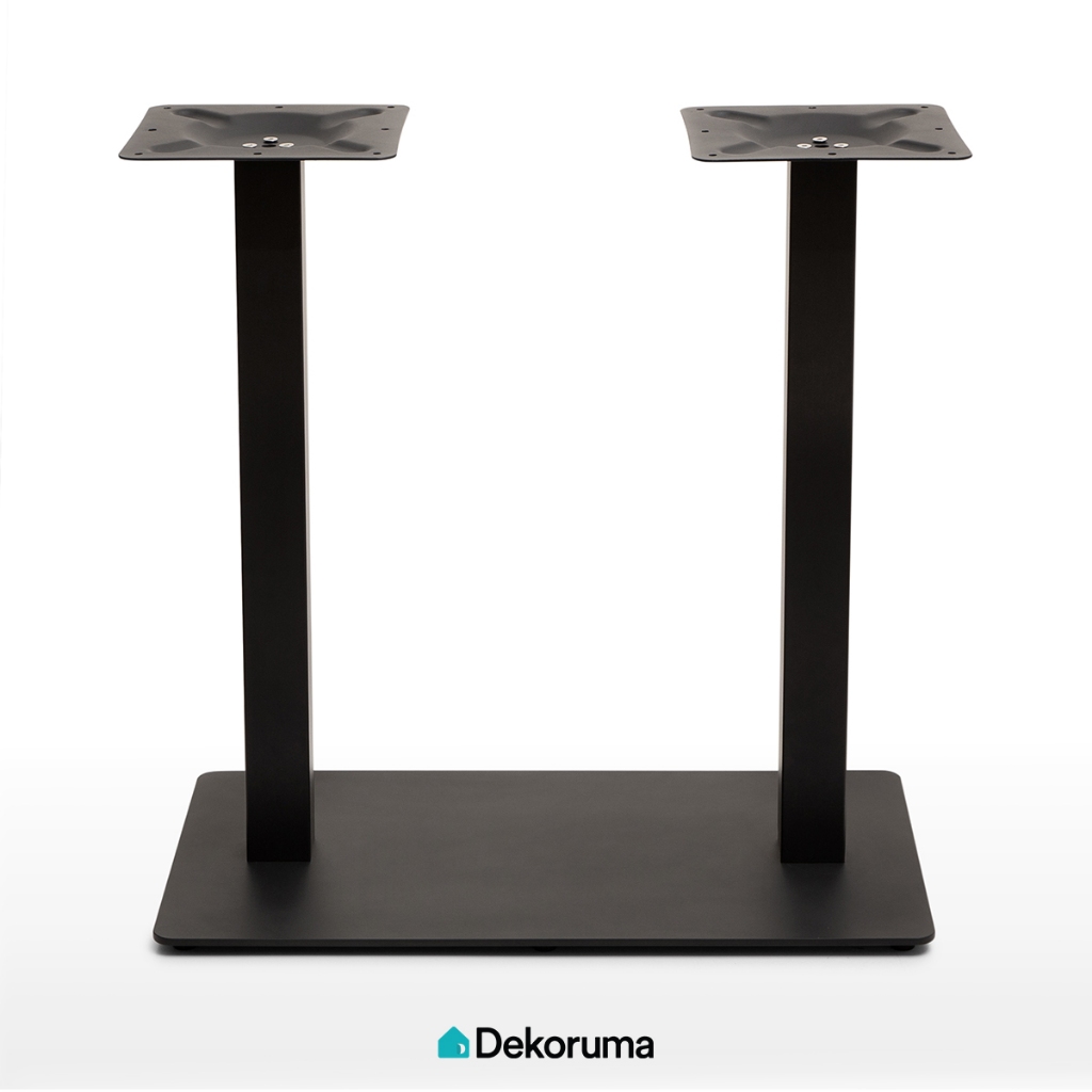 Dekoruma CLIFF Kaki Meja Metal Persegi Panjang / Rangka Meja Besi / Penyangga Meja - Hitam