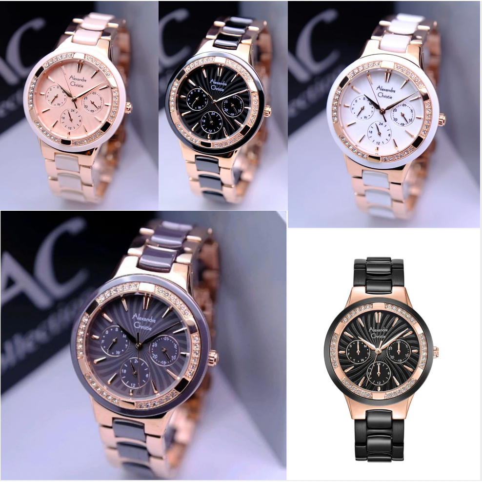 AC 2299 ALEXANDRE CHRISTIE WANITA AC 2299 JAM TANGAN WANITA ORIGINAL