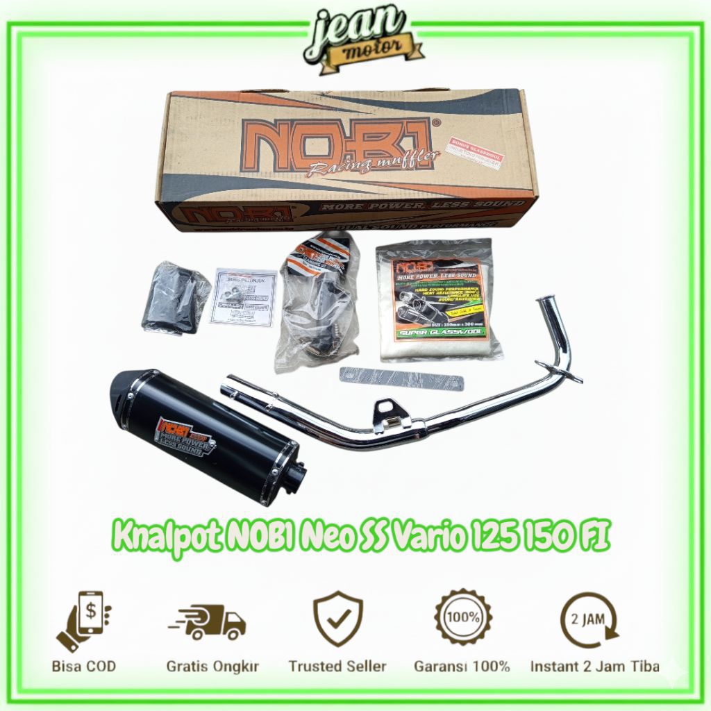 Knalpot NOB1 Neo SS Vario 125 150 FI – Suara Gahar, Tarikan Enteng, Desain Racing Keren