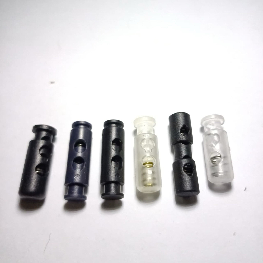 Stopper Tali Plastik Cord Lock Pengunci Tali Serut Jaket Hoodie Tas Sepatu