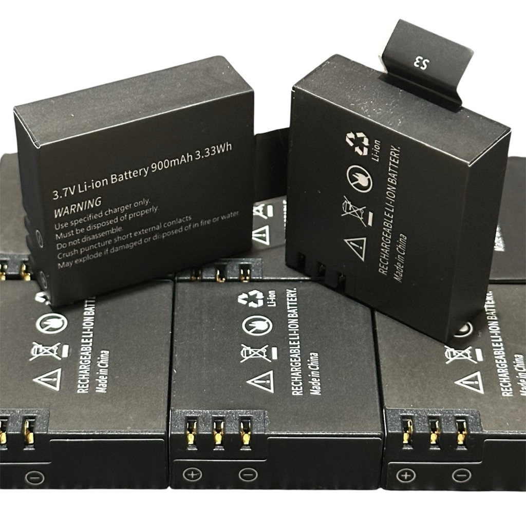 Batrai Kogan Action Cam 900mAh Batrai Kamera Action Kogan Tahan Lama