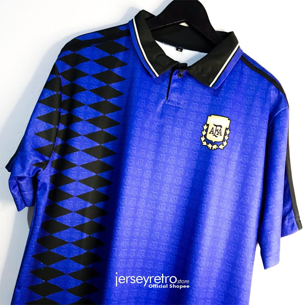 Jersey Retro Argentina Away 1994/1995 Lengan Pendek