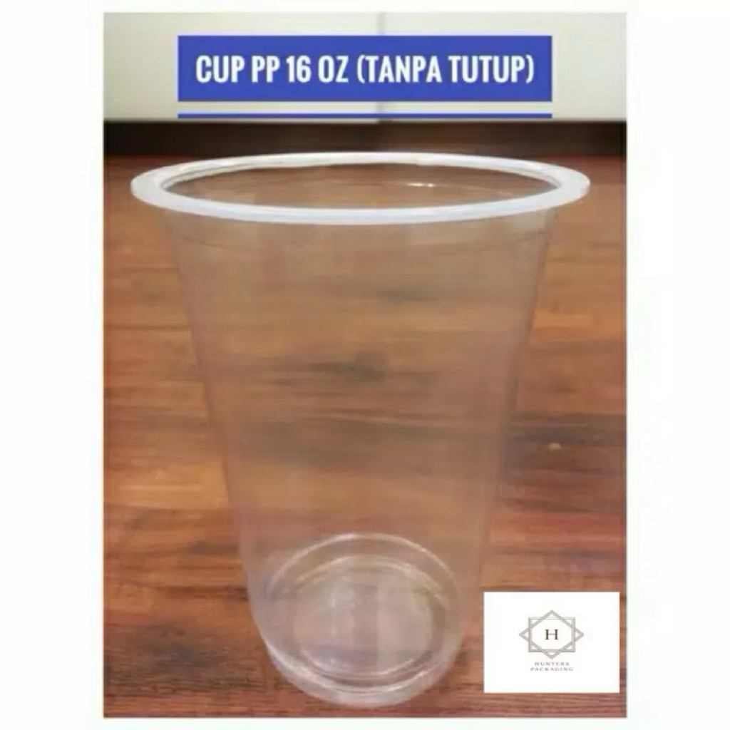 GELAS PLASTIK PP POLYCUP 16OZ / GELAS PLASTIK PP / GELAS PLASTIK POLYCUP / CUP GELAS PLASTIK PP 16OZ