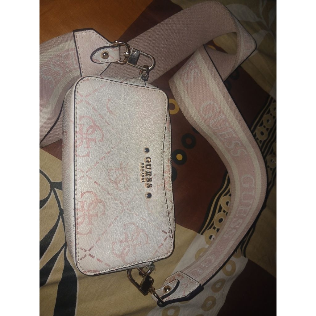 preloved tas guess pink