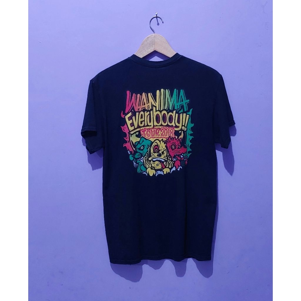 WANIMA EVERYBODY TOUR 2018 T-SHIRT WANIMA KAOS PIZZA OF DEATH RECORDS BAJU WANIMA TSHIRT WANIMA SHIR