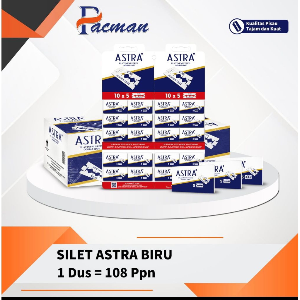 Silet Astra Platinum Steel Original dan Astra Superior Stainless Double Edge Razor